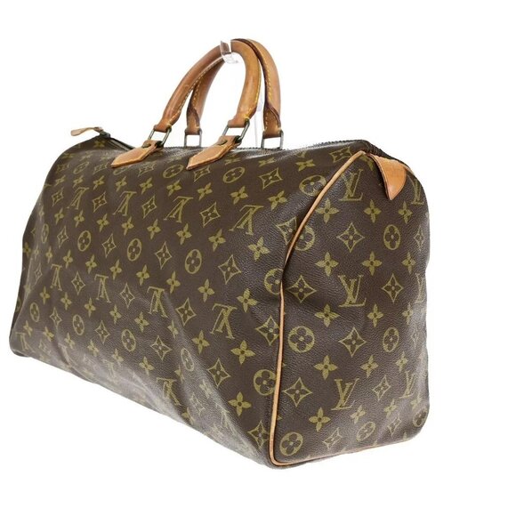 LOUIS VUITTON Speedy 40 Travel Hand Bag Monogram Leather Brown - Picture 4 of 15